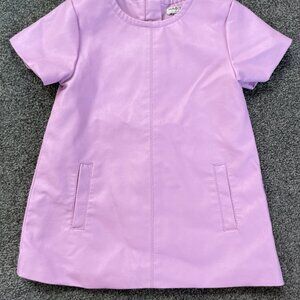 Habitual Kids Baby Faux Leather Lavender Dress